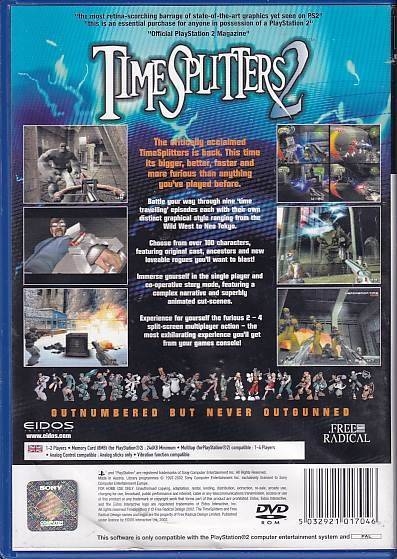 TimeSplitters 2 - PS2 (B Grade) (Genbrug)